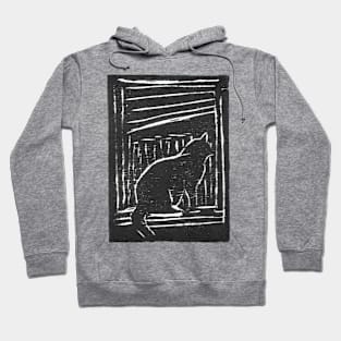 Window Cat (Black) Hoodie